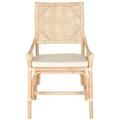 Safavieh Donatella Accent Chair- Natural White Wash - 37 x 24 x 22 in. SEA4012A